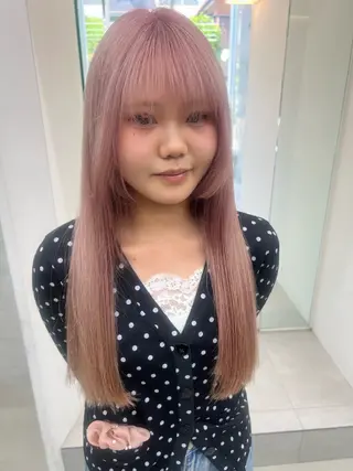 ロング カラー 吉沢遣人/レイヤー 艶カラー/抜け感のヘアスタイル