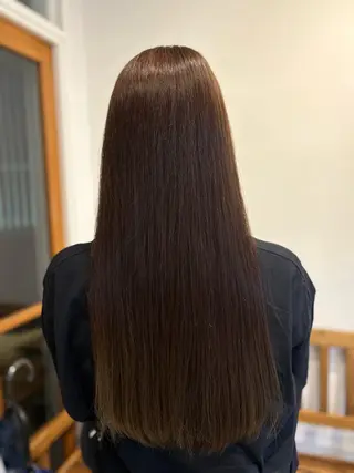 ロング カラー 安部 美里のヘアスタイル