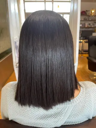 ミディアム 梶谷 和希のヘアスタイル