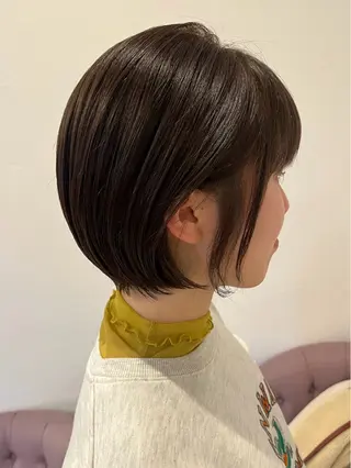 ショート ツヤ感カラー 🩵かりんのヘアスタイル