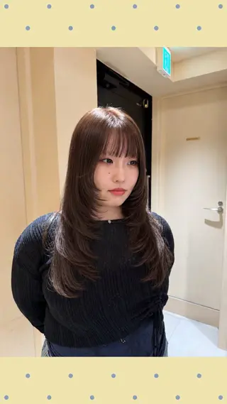 ロング カラー ヘアアレンジ 艶髪/ボブモデル 募集🫧Terukaのヘアスタイル