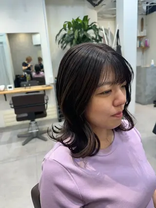 ミディアム カラー 似合う髪型見つけます AYAKAのヘアスタイル