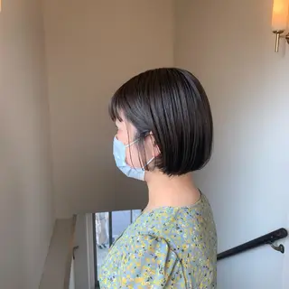ショート カラー 本間 結衣のヘアスタイル