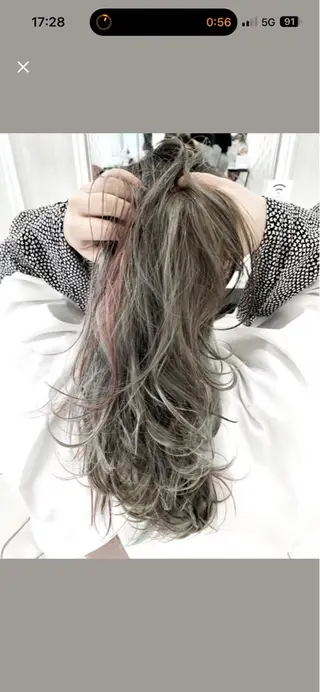 ロング カラー 相馬 一真のヘアスタイル