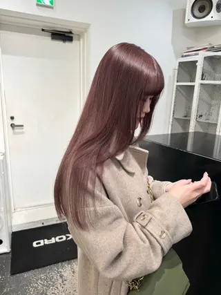 ロング カラー ヘアアレンジ 艶ハイトーン/ヘア アレンジAYAKAのヘアスタイル