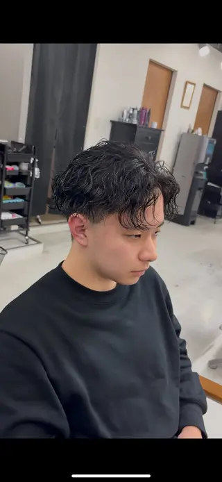 ショート パーマ 海外風パーマ カラー特化園田　楓莉のヘアスタイル