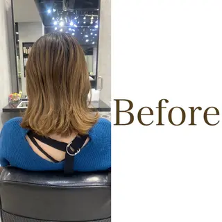 ミディアム カラー ヘアアレンジ FAAM Tsuneのヘアスタイル