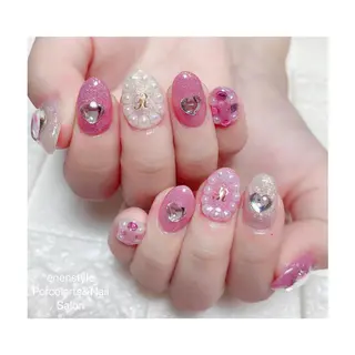 ミディアム ネイル 🐾enen style 🐾のネイルデザイン
