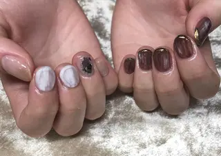 ネイル パラあり！フィルイン 美フォルムのネイルデザイン