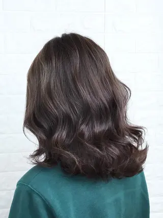 ミディアム カラー 髪質改善縮毛矯正 美容師✂️山崎竜二のヘアスタイル