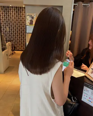 ロング カラー 田中 月菜/副店長のヘアスタイル
