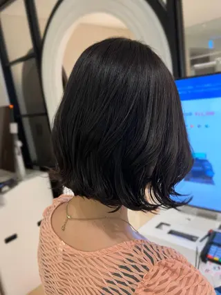 ミディアム カラー 🧡くびれヘア/前髪 顔周り🧡久原結衣のヘアスタイル