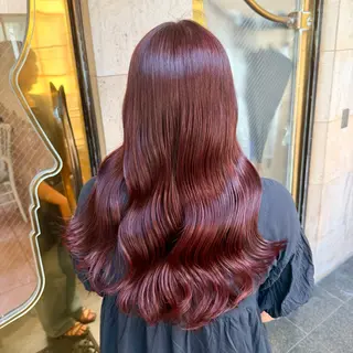 ロング カラー ブリーチなし✨艶髪 カラー𓃲YAGIのヘアスタイル
