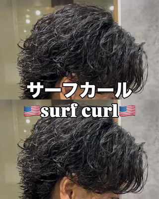 ミディアム パーマ メンズ シュンヤ🔥メンズ パーマ特化🔥新小岩のヘアスタイル