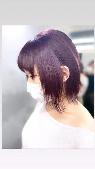 ショート カラー レイヤーカット 赤み消し　店長/大和のヘアスタイル