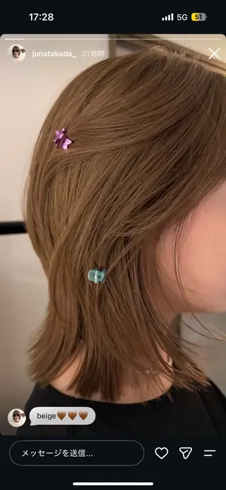 ショート カラー 佐伯 美麗のヘアスタイル
