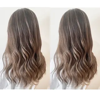 ロング カラー 切っぱなし💇‍♀️ イヤリング🎨龍之介のヘアスタイル