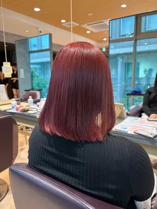 カラー 菊地 楓のヘアスタイル
