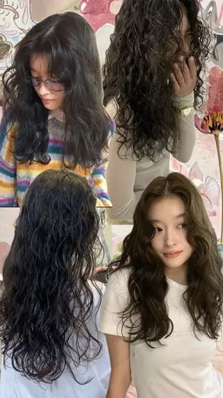パーマ 🌿新宿 カットモデル🫧のヘアスタイル