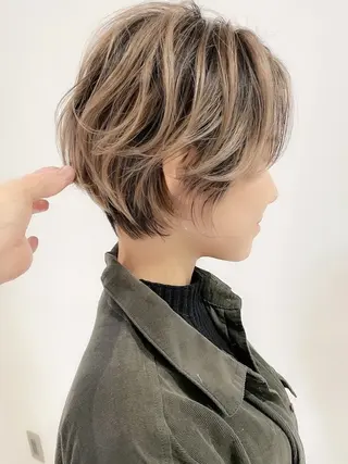 ショート カラー ⭐️銀座/ショート/ 艶カラー/りょうがのヘアスタイル