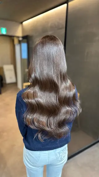 ロング カラー ヘアアレンジ 韓国ヘア指名率 No. 1小堀京介のヘアスタイル