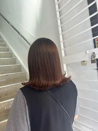 ミディアム カラー 橋爪 明日香のヘアスタイル