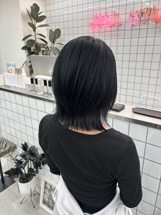 ミディアム カラー ヘアアレンジ 夕羽夢🍓矢場/ JILLSTUDIOのヘアスタイル