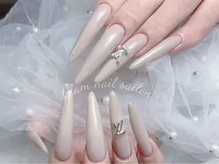 ネイル エツメ💅 長さ出し🎀デザインのネイルデザイン