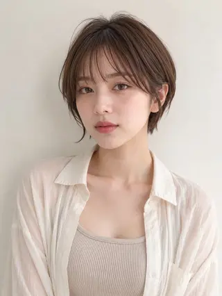 ショート カラー 田村和範/似合わせ カラー/髪質改善のヘアスタイル