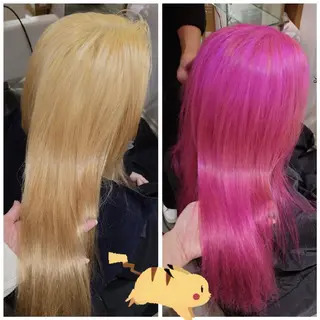 ロング カラー ヘアアレンジ かわい ゆうな 髪質改善/縮毛矯正のヘアスタイル