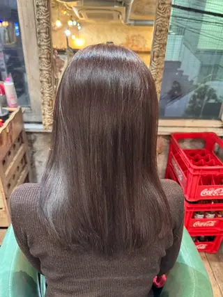 セミロング 髪質改善/透明感 カラー高山奈夕のヘアスタイル