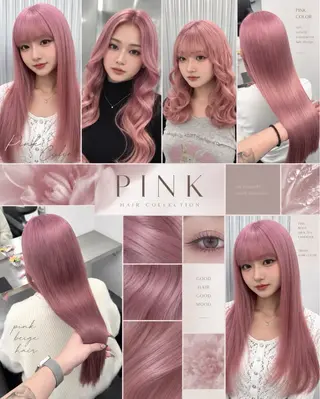 カラー ピンク🎀/ベージ ュ🧸🥞/ユウキのヘアスタイル