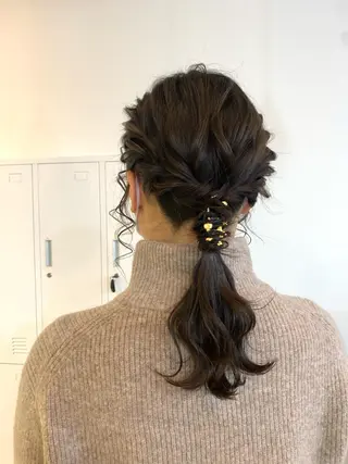 セミロング ヘアアレンジ Emma ecole /栄/RIOのヘアスタイル