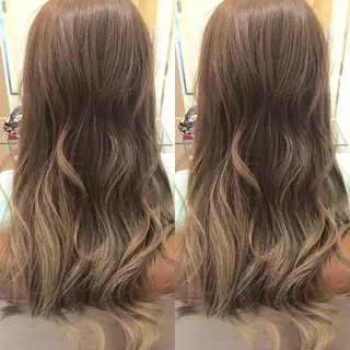 ロング カラー 髪質改善カラー、美髪 トリートメント専門のヘアスタイル