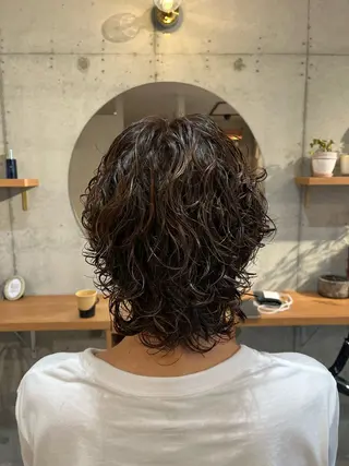 ミディアム パーマ メンズ 🌀メンズパーマ🌀 🐏丸山祐宇🐏のヘアスタイル