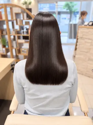 ロング パーマ 髪質改善/縮毛矯正 /レイヤーカット岡部のヘアスタイル