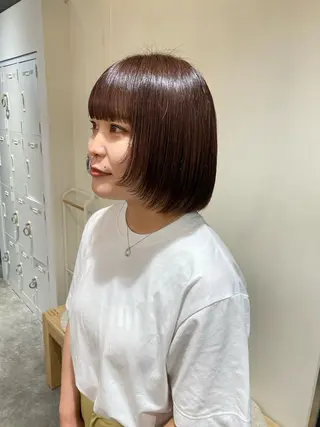 ミディアム カラー ヘアアレンジ ボブ /ニュアンス/ satomi🧸💖のヘアスタイル