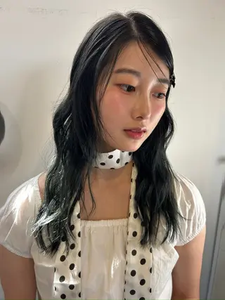 セミロング カラー 透明感カラー/ mizukiのヘアスタイル