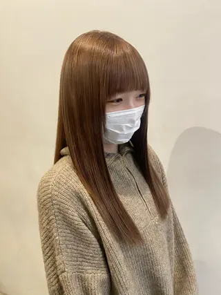 ロング カラー やました もえかのヘアスタイル
