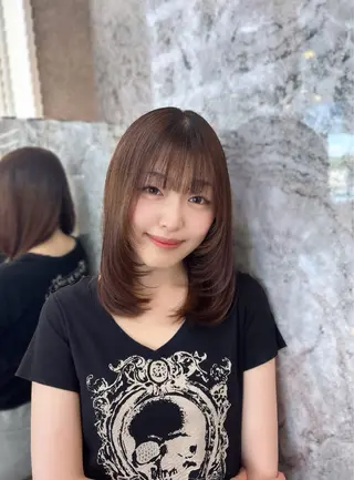 ミディアム 🍒大宮/カット/ 艶髪/みお🍒のヘアスタイル