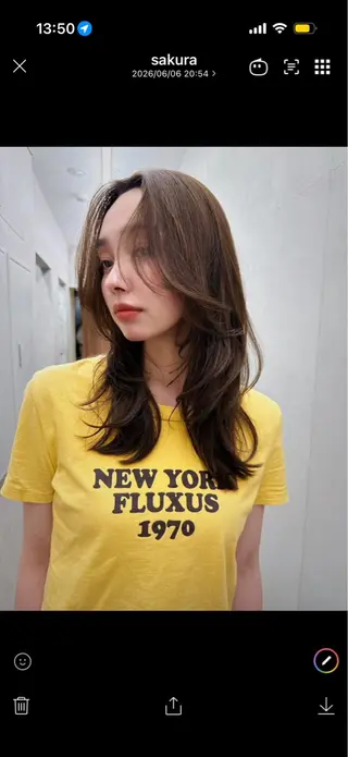 ミディアム カラー ❤️アヤカ レイヤーカット❤️のヘアスタイル