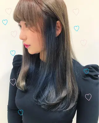 ミディアム カラー 新宿駅近♡個室 ♡関口三都季🌜のヘアスタイル