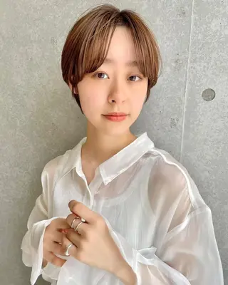 ショート カラー ショート✂️ボブ✂️ 💎Ash茗荷谷💎のヘアスタイル