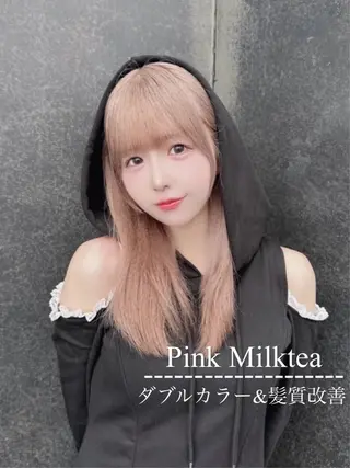 セミロング カラー ハイトーン特化💍 NØRN💍韓国のヘアスタイル