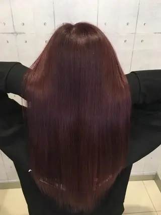 ロング カラー 韓・中華美女ヘア 🇰🇷×🇨🇳のヘアスタイル