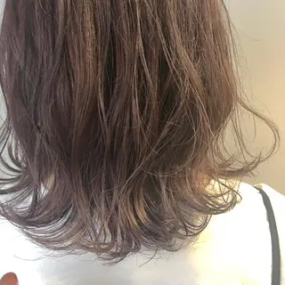 セミロング カラー 髪質改善サロン 梅田/ヨナミネのヘアスタイル