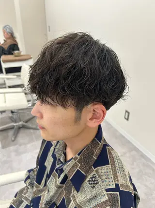 パーマ メンズ なかじま しほののヘアスタイル