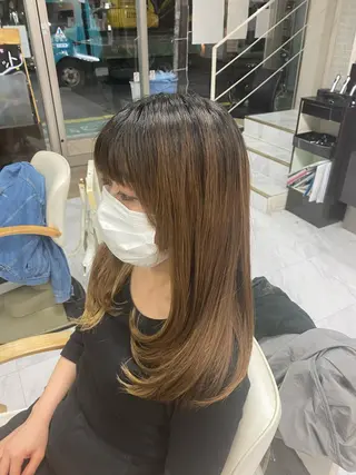 ロング 目黒 碧人のヘアスタイル