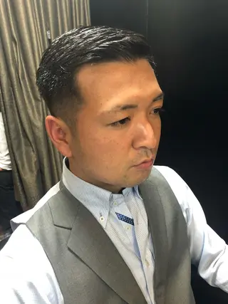 ショート パーマ メンズ 木村 りきのヘアスタイル