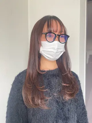 ロング Blue/博多/ 水口莉沙のヘアスタイル